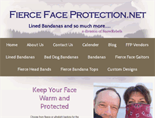 Tablet Screenshot of fiercefaceprotection.net